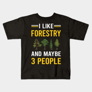 3 People Forestry Kids T-Shirt